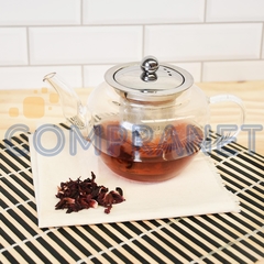 Tetera de Vidrio con infusor de acero inoxidable, 600ml, 11891 - comprar online