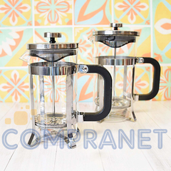 Cafetera con embolo, Prensa francesa, de vidrio y acero 600 ml 11902
