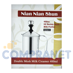 Espumador de Leche Manual, 400cc Acero inoxidable, 11854 - Compranet
