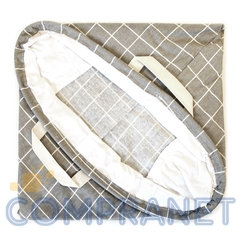 Canasto de tela rígida estampada, impermeable con tapa, 12039 - comprar online