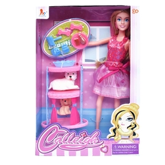 Muñeca Con Mascota 10043