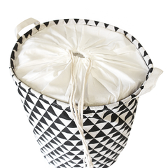 Imagen de Canasto de tela rígida estampada, impermeable con tapa, 3 modelos