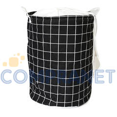 Canasto de tela rígida estampada, impermeable con tapa, 3 modelos - Compranet