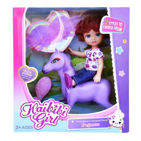 Muñeca con Pony 10070