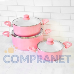 Imagen de Set de Batería Cocina 6 piezas, Carol, cerámica antiadherente, 11511