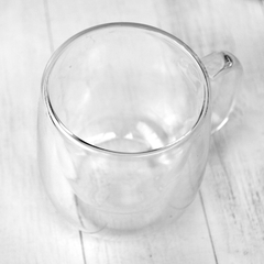 Taza Jarro de Café Doble Vidrio, con asa 220 ml, 12583 en internet
