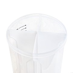 Frasco Cerealero plástico, hermético, 4 compartimentos, 2500 ml 12634 - tienda online