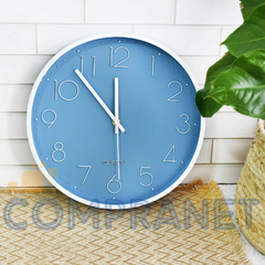 Reloj de pared Analógico de PVC, 30 cm diámetro, 12770 - Compranet