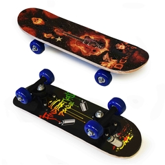 Patineta Skate Doble Cola Mini Doble Dibujo 10406