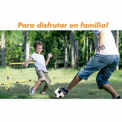 Arco de Futbol con lona de emboque, inflador y pelota 13303