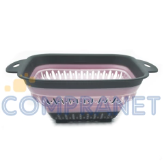 Escurridor colador de silicona plegable 27cm 11396 - Compranet