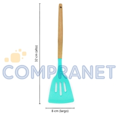 Espátula de Silicona, mango de madera, Cocina, 11851 - Compranet