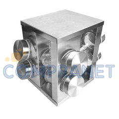 Especiero Condimentero Cuadrado Giratorio x 8 frascos, Acero Inoxidable, 13133 - tienda online