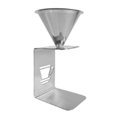 Filtro Reutilizable de Café, Té con Soporte de Acero inoxidable 13547 en internet