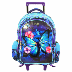 Combo Mochila 18´´, C/Carrito “MARIPOSA” + Cartuchera PhiPhi, 90099 - comprar online