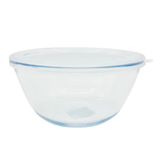 Bowl Taper Contenedor de Vidrio c/Tapa Plástica, 2,5 Lts 13385 - tienda online