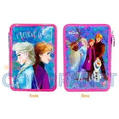 Imagen de Cartuchera Frozen, Minecraft, Avengers PVC, 1 piso, con útiles, 12297