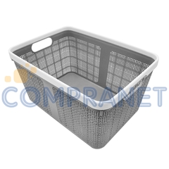 Canasto Plástico, Caja organizadora 30 x 21, Baño Cocina 13261 - comprar online