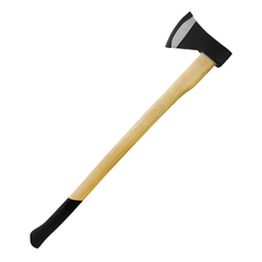 Hacha de media labor de corte, 2Kg mango de madera 13423 - Compranet