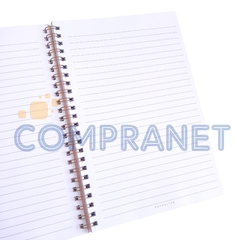 Imagen de Cuaderno Rayado Decorline, 60 hojas, anillo doble, 14x21 cm 13154
