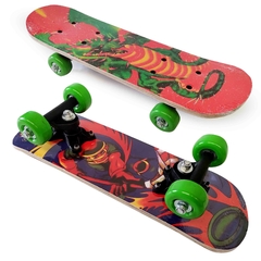 Patineta Skate Doble Cola Mini Doble Dibujo 10406 - comprar online