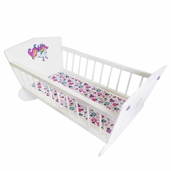 Cuna Mecedora de Madera Juguete, Muñecos bebotes 12863 - tienda online