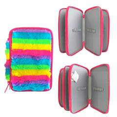 Cartuchera escolar 3 pisos con peluche, multicolor Owen Kids 13661 - comprar online