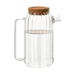 Jarra de Vidrio con tapa y filtro, jugo, limonada, Infusión 1,7 litros, 13597