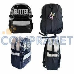 Mochila Escolar Zaphir espalda 18” Glitter, 12977 - Compranet