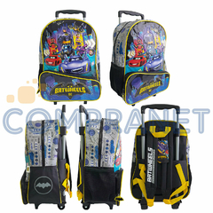 Mochila escolar 16 pulgadas, Con carro Batwheels 12998 - tienda online
