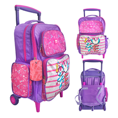 Mochila 18 pulgadas, C/Carrito Cute Unicornio, 3 ruedas Owen Kids 13659 - tienda online