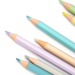 Lápices de Colores Pastel Nuwa x 12 unidades, c/goma 13712 - tienda online