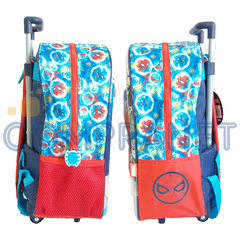 Mochila escolar 14 pulgadas, Con carro Spiderman 13017 - tienda online