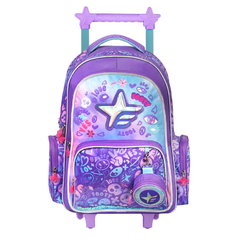 Mochila Footy 18´´C/Carrito Hologram Star, Footy 13635