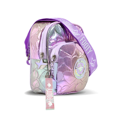 Bandolera Puffer Metalizada Footy, original 12668 - Compranet