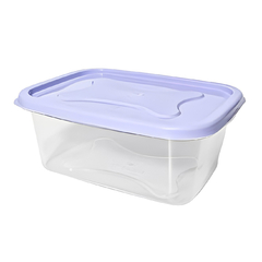 Contenedor plástico Taper Rectangular 1 Litro, c/Tapa, alimentos 12076 - Compranet