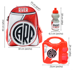 COMBO Mochila de Espalda 16 pulgadas + Lunchera River 90122 - tienda online