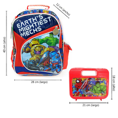 Imagen de COMBO Mochila 16 pulgadas de espalda + Lunchera Avengers 90116