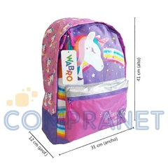 Mochila escolar De Espalda, 17 pulgadas, Diseño “Unicornio” 13025 - tienda online