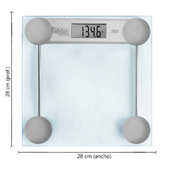 Balanza Personal Vidrio templado, 180kg, C/visor digital 13451 - Compranet