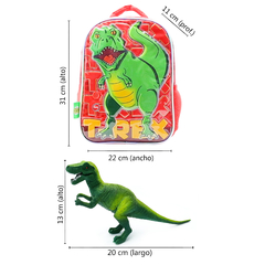 COMBO Mochila p/Jardín 12 pulgadas, + Muñeco Dinosaurio 90119 en internet
