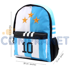 Mochila Escolar 17 pulgadas, de Espalda, Argentina Campeón 13033 - comprar online