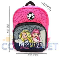 Mochila p/Jardín Barbie “Inspire in the world” 12 pulgadas, Espalda, 12195 - tienda online