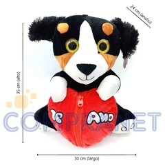 Imagen de Perro 3 Razas con Corazon 35cm 10288