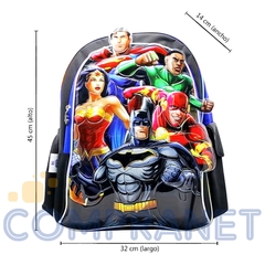 Mochila escolar “Liga de la Justicia” 18´, de espalda, Original Cresko, 12311 - comprar online