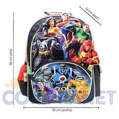 Mochila Escolar “Liga de la Justicia” 16´, de espalda, Original Cresko, 12312 - comprar online