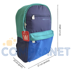 Imagen de Mochila Urbana Back Packs, 17 pulgadas, Espalda, Wabro 13024