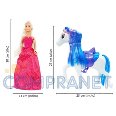 Muñeca Princesa con Caballo, y accesorios, 12746 - Compranet