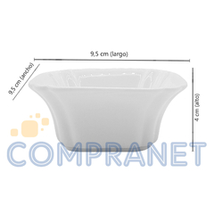 Set Copetinero x 3 Porcelana Cuadrados, Cuenco, 9 cm Cocina, 12821 - tienda online