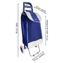 Carrito de Compras Changuito Supermercado 2 ruedas Plegable 13693